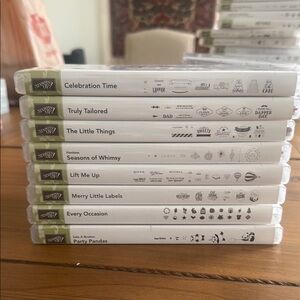 Stampin' Up! Rubber Stamp Set Collection - Black and White